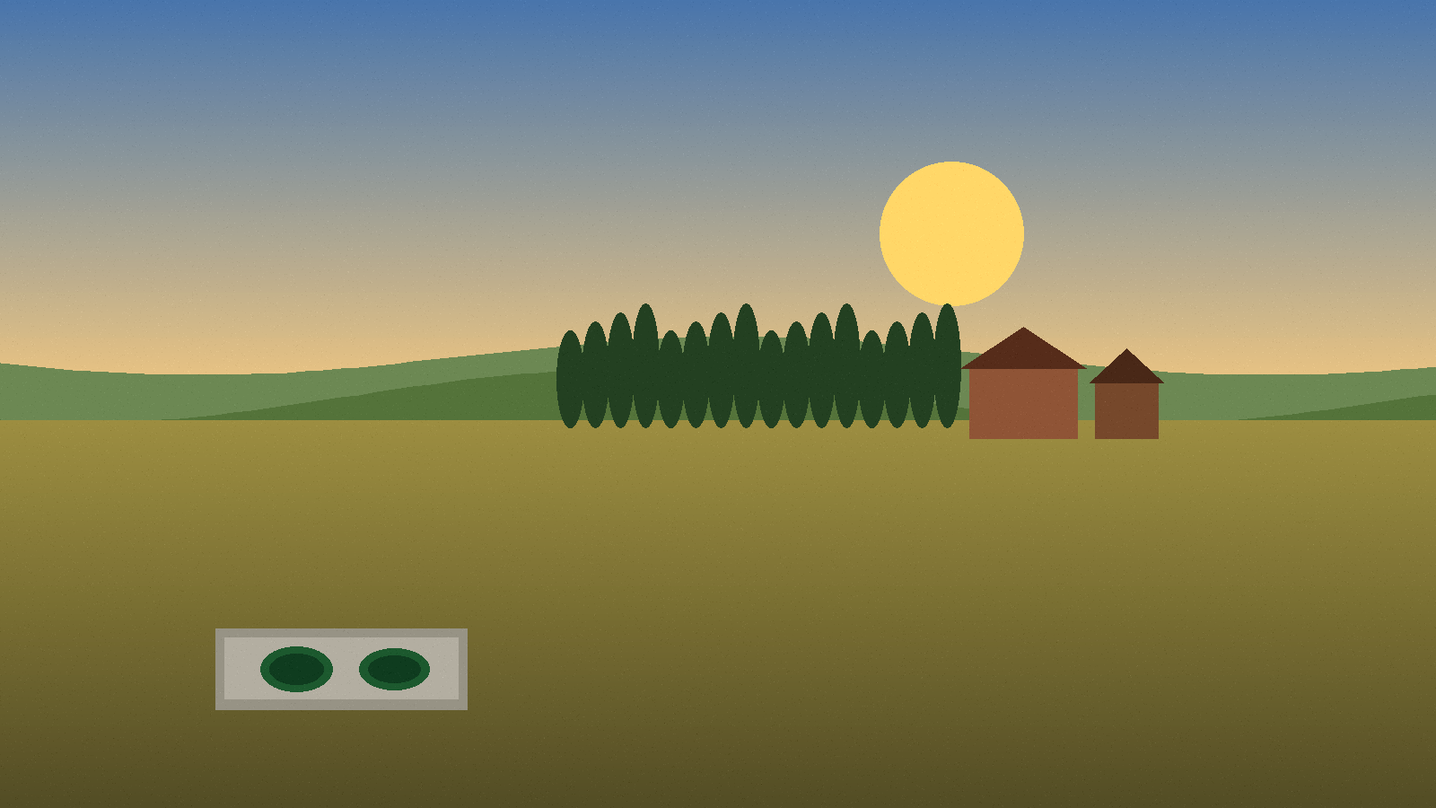 Alberta acreage with septic tank lids in the Camrose private-sewage service area