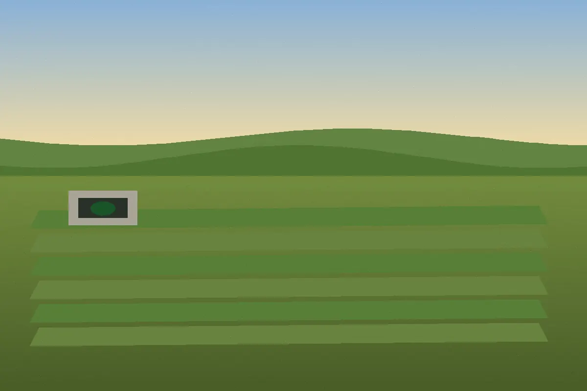 New septic field layout on a rural Alberta acreage
